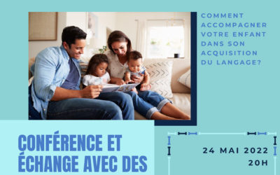 Conférences d&rsquo;orthophonistes agréées – gratuites