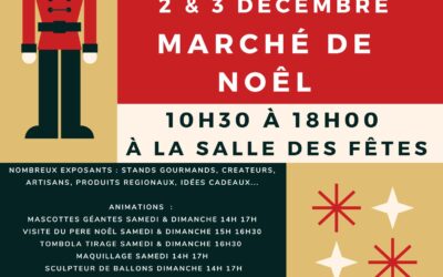 Marché de Noël 2023 avec feu d&rsquo;artifice