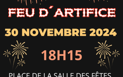 Marché de Noël 2024 avec feu d&rsquo;artifice