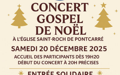 Samedi 20 Décembre : Concert Gospel Eglise St Roch