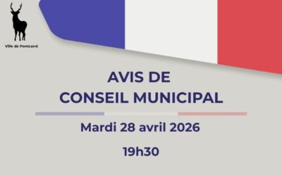 Avis de prochain Conseil Municipal : Mardi 28 avril 2026