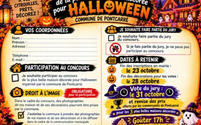 Coupon d’inscription au concours d’Halloween 2026